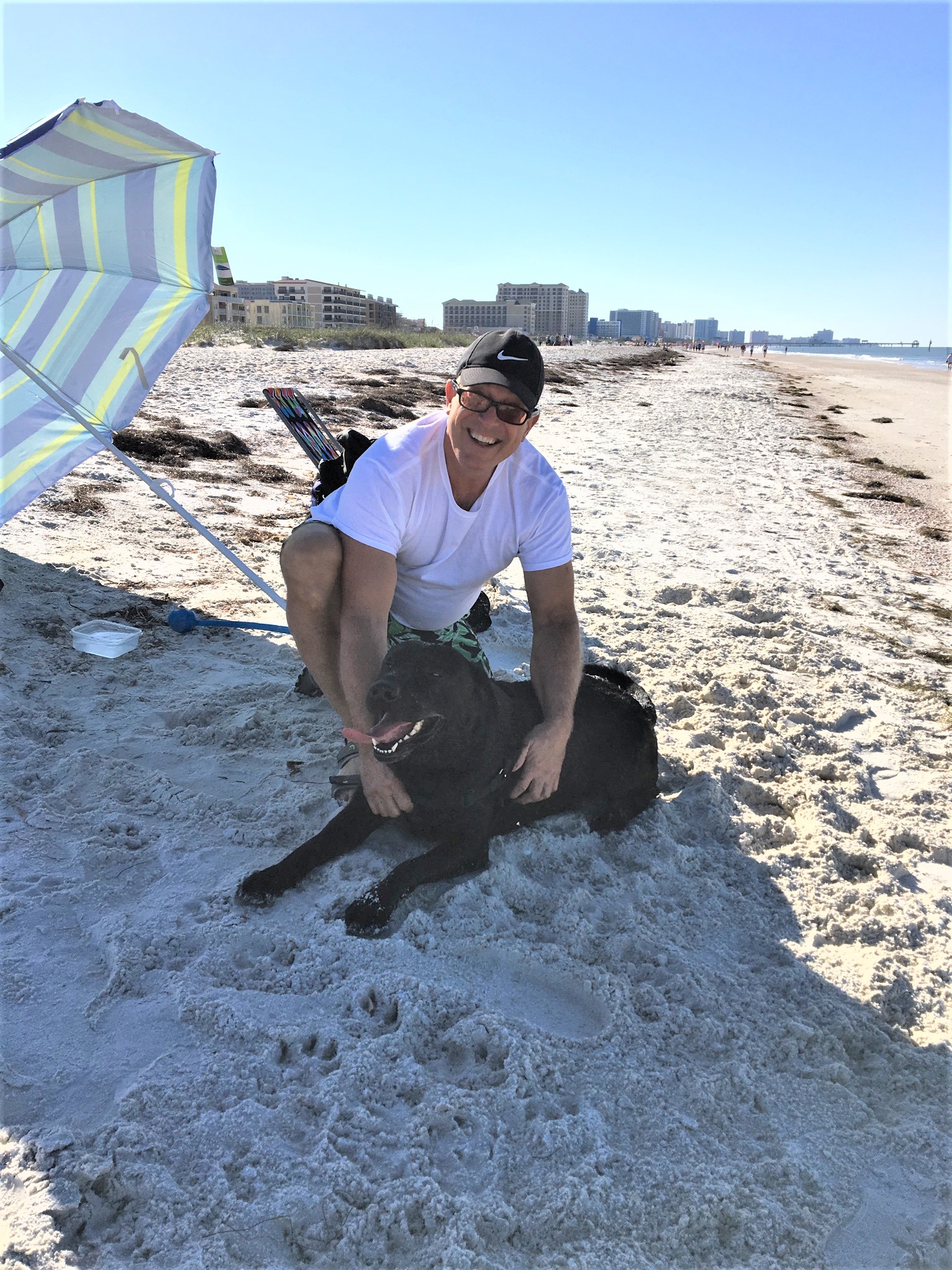 Buddy And Robert At The Beach